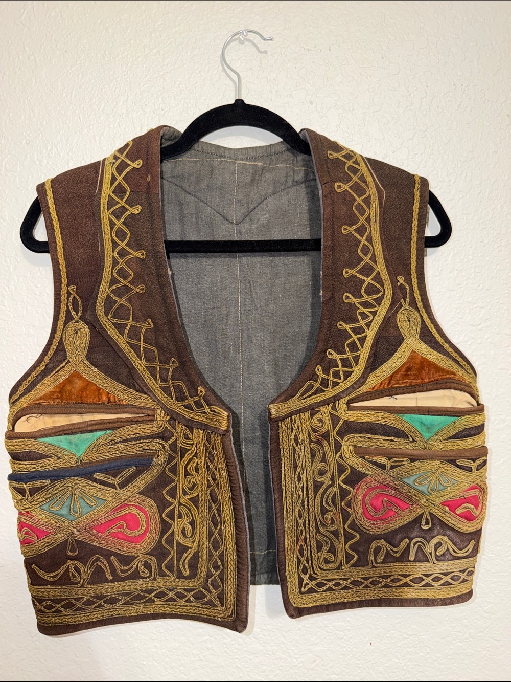 Vintage Turkish Ottoman Anatolian ethnic vest Jimi Hendrix